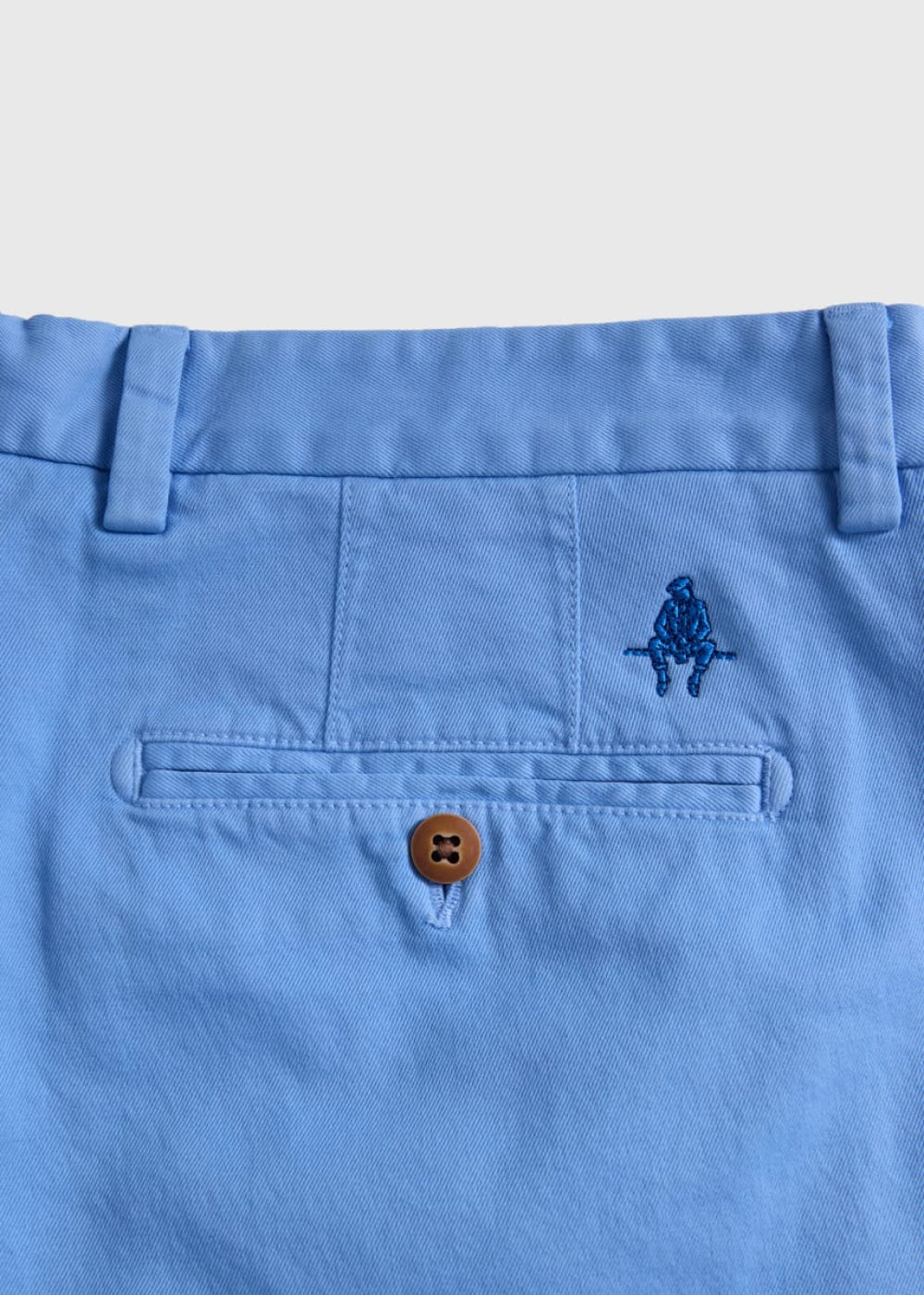 Cotton Twill Logo Short - Light Blue - Shorts