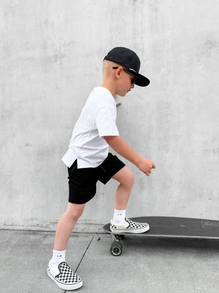 Cotton Twill Short - Black - Shorts