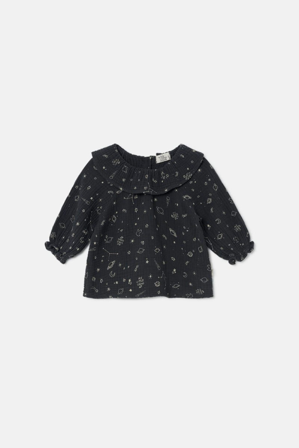 Cozmo Gauze Baby Blouse - Dark Grey - 9M - Blouse