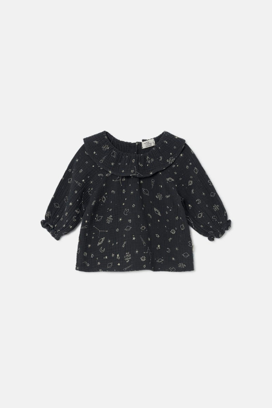 Cozmo Gauze Baby Blouse - Dark Grey - 9M - Blouse