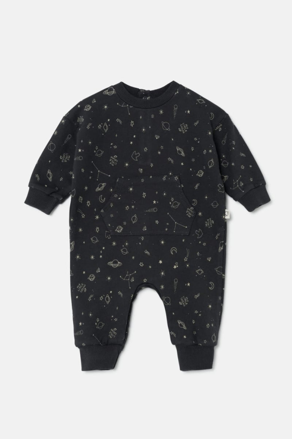 Cozmo Plush Baby Jumpsuit - Dark Grey - 6M - Onesie