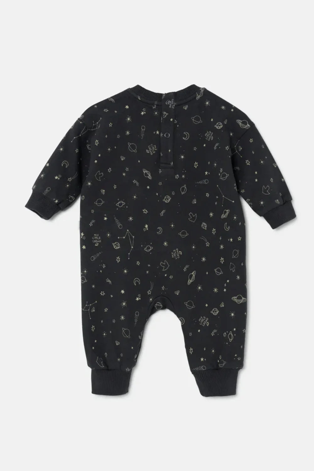 Cozmo Plush Baby Jumpsuit - Dark Grey - 6M - Onesie