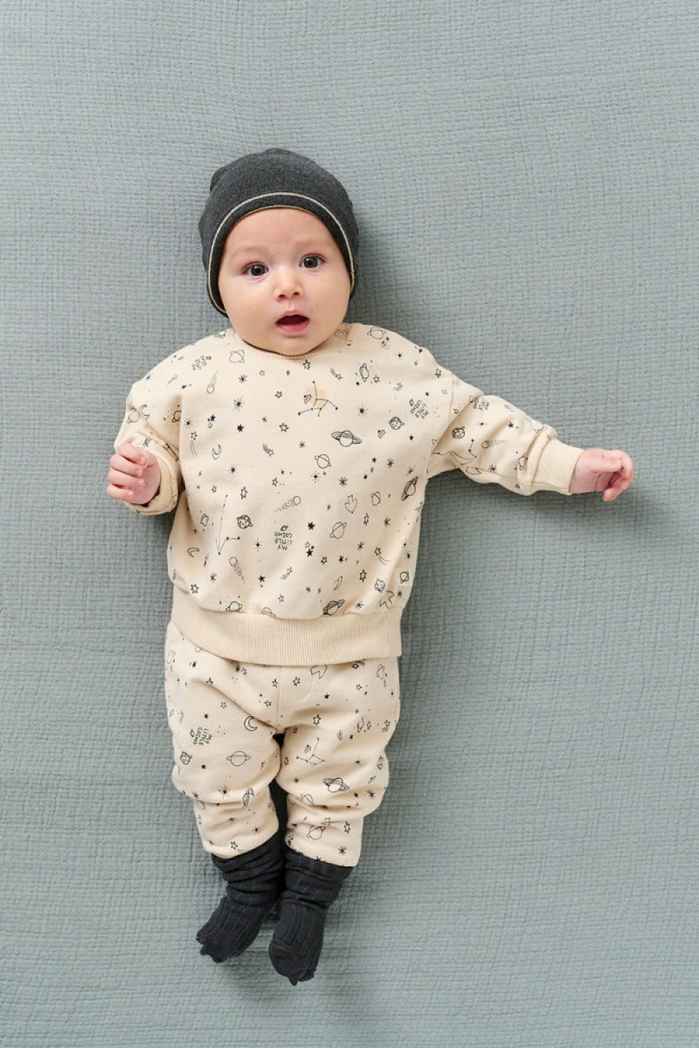 Cozmo Plush Baby Pants - Stone - Sweatpant