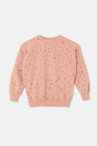 Cozmo Plush Sweatshirt - Pink - 6Y - Crewneck Sweatshirt
