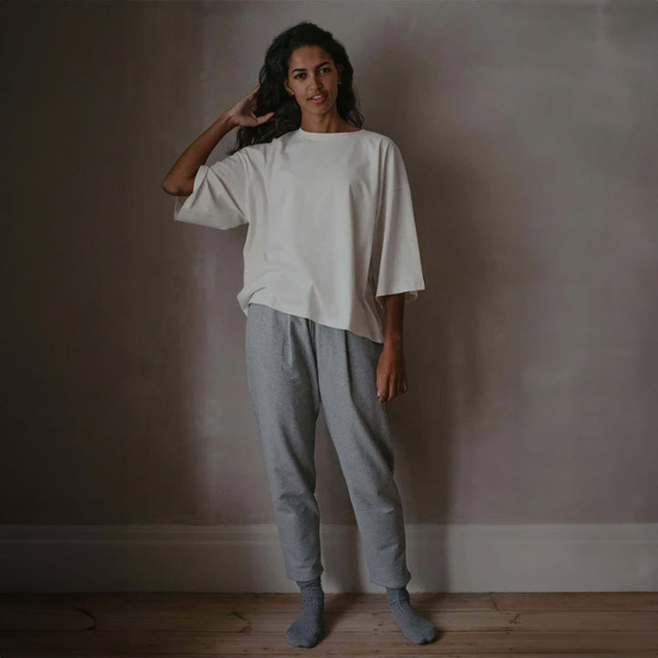 The Women's Cozy Trousers - Gray Melange