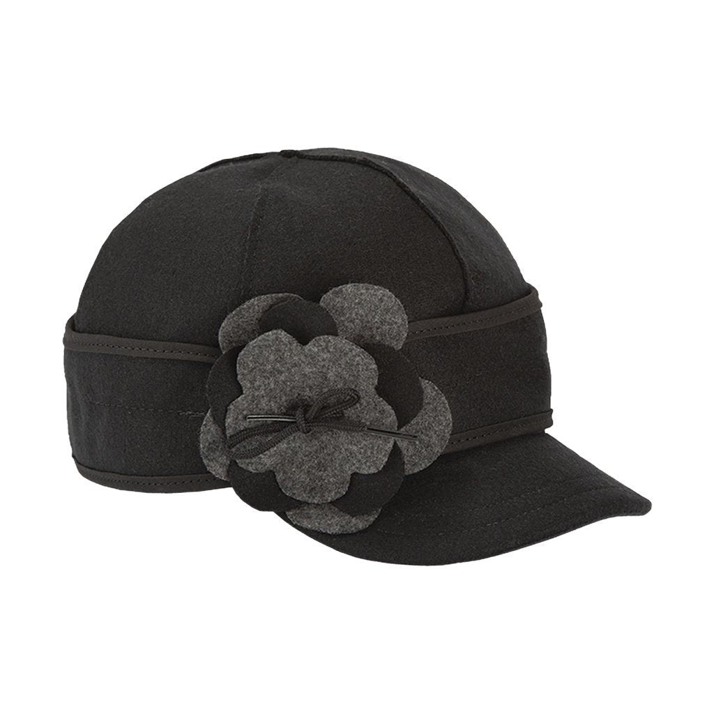 The Petal Pusher Cap - Black/charcoal