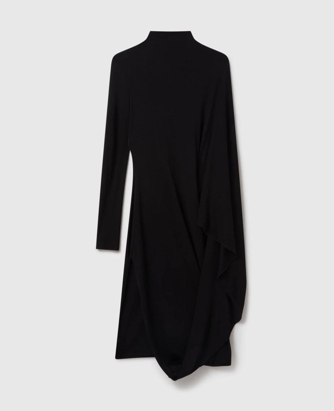 Crepe Jersey Cape Dress - Black - 40 / US 4 / S - Dresses