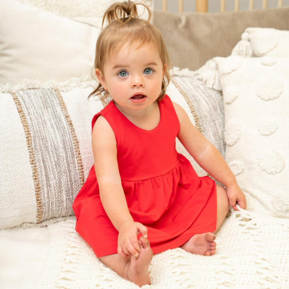 Crescent Moon Dress - Lollipop Red - Dresses