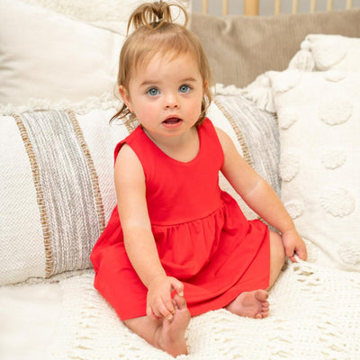 Crescent Moon Dress - Lollipop Red - Dresses