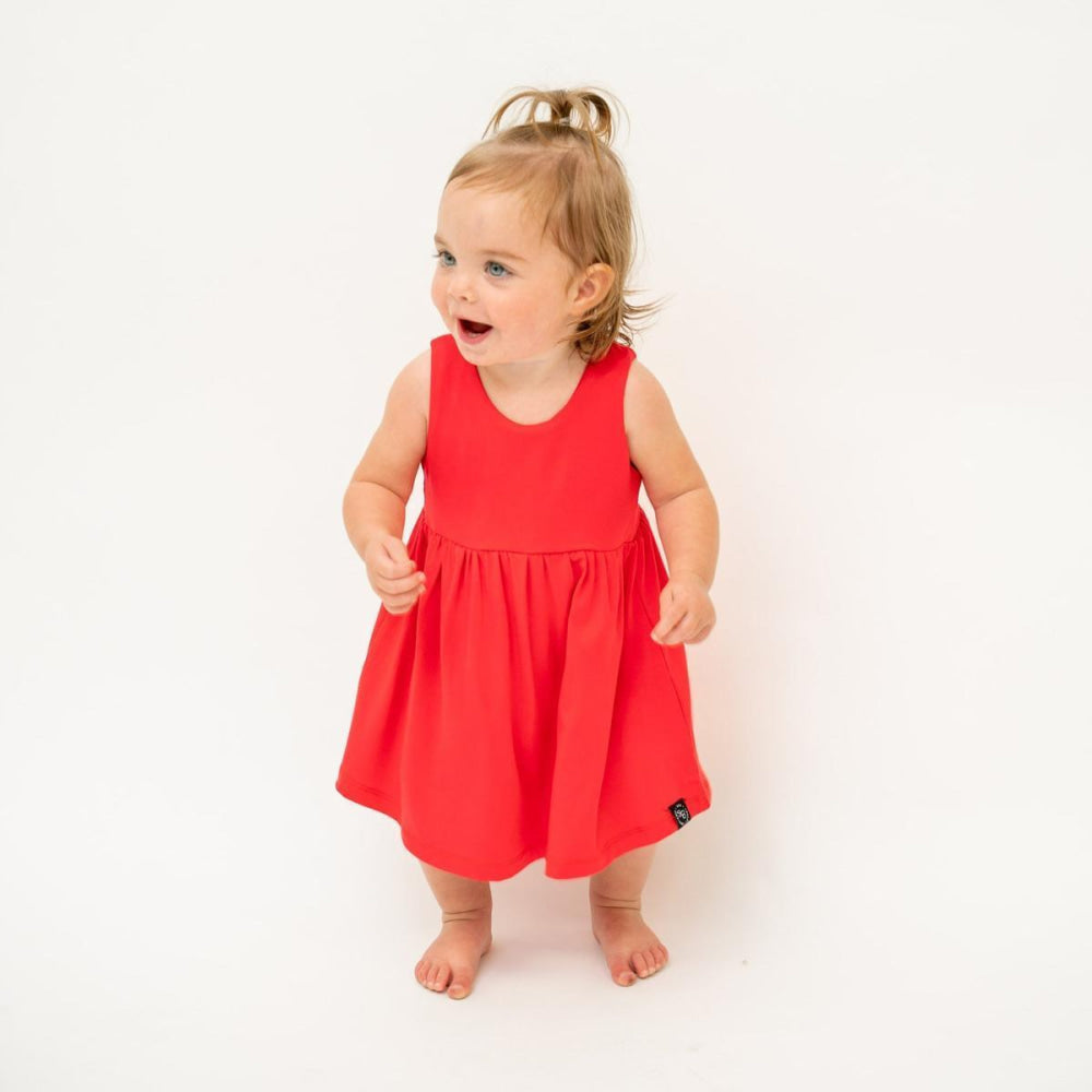 Crescent Moon Dress - Lollipop Red - Dresses