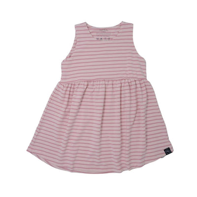 Crescent Moon Dress - Pink Stripes - Dresses