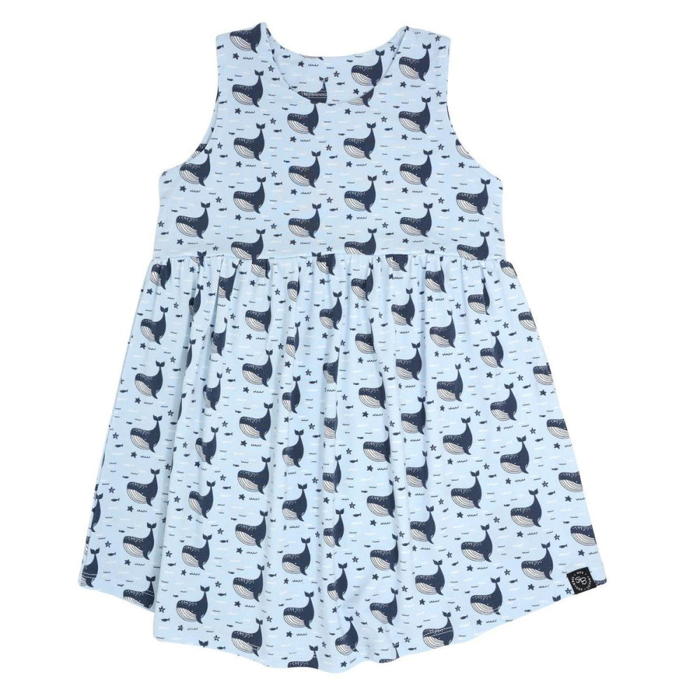 Crescent Moon Dress - Whale - Dresses