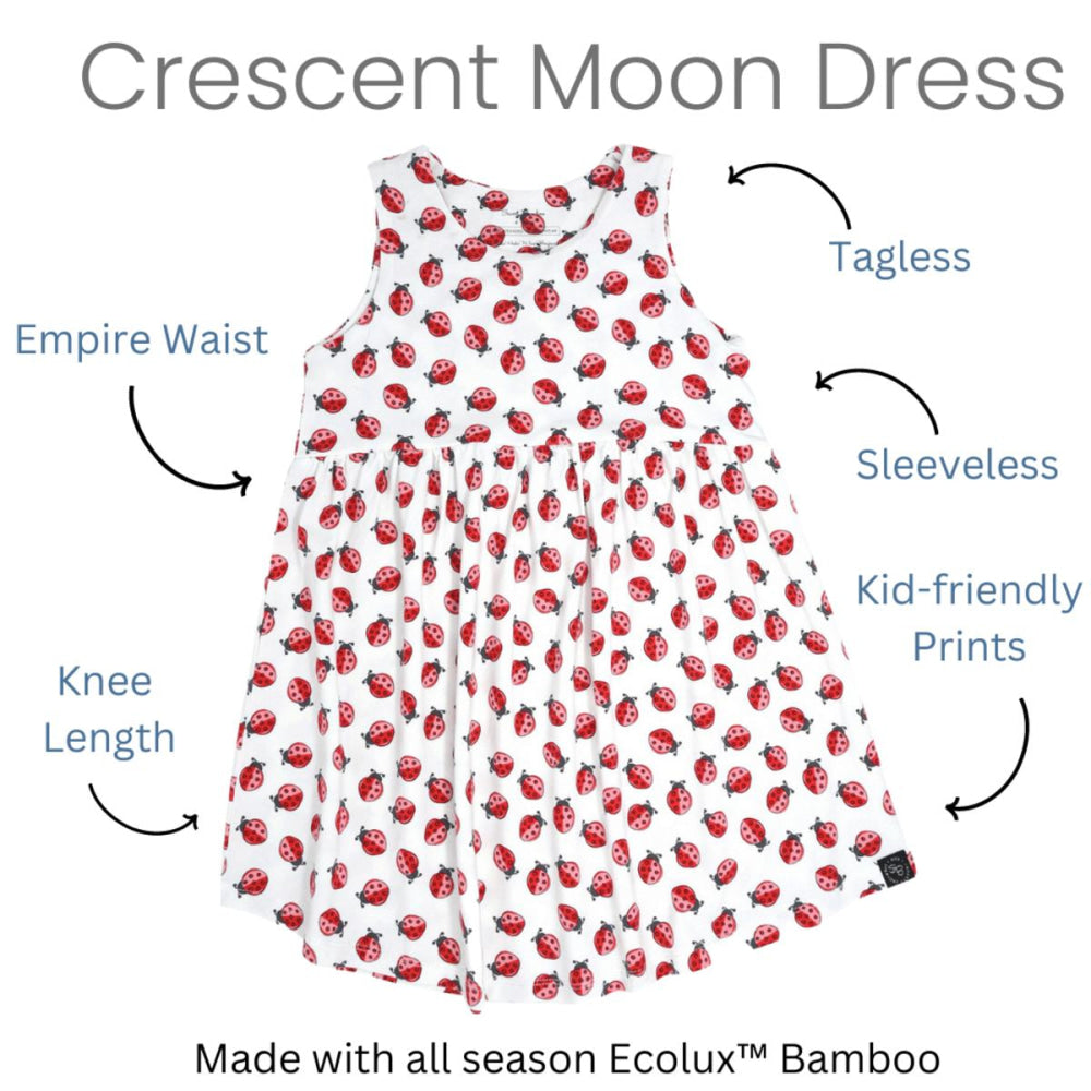 Crescent Moon Dress - Whale - Dresses