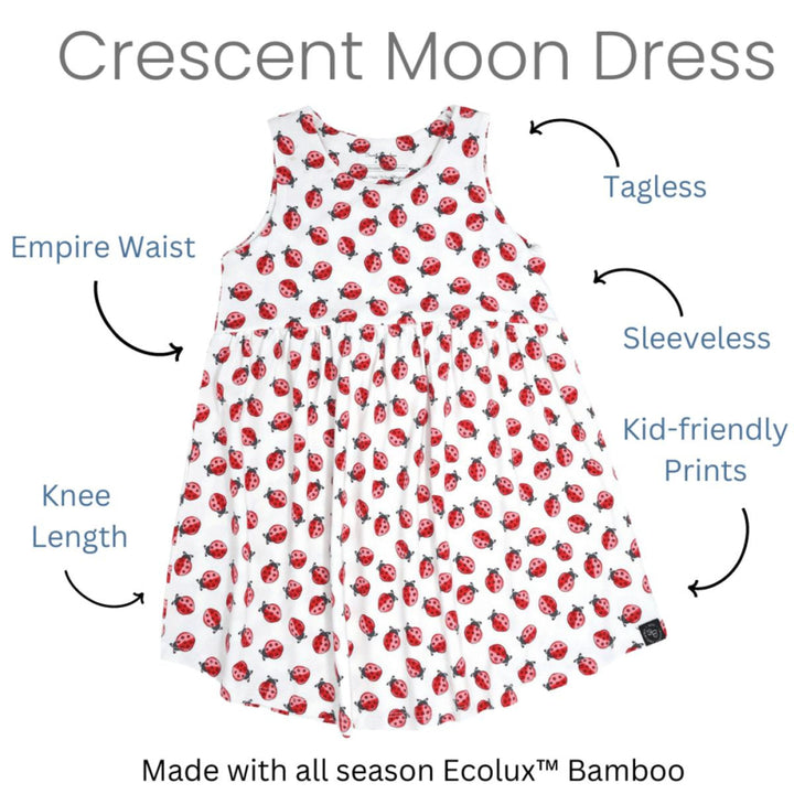 Crescent Moon Dress - Whale - Dresses