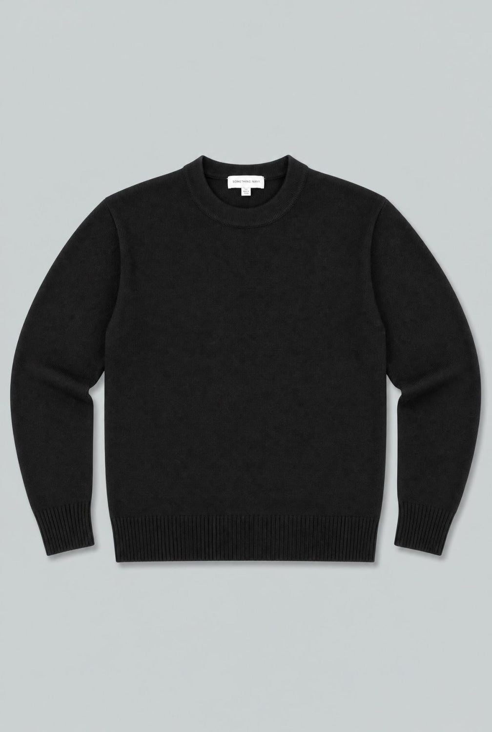 Crew Neck Sweater - Black - Sweater