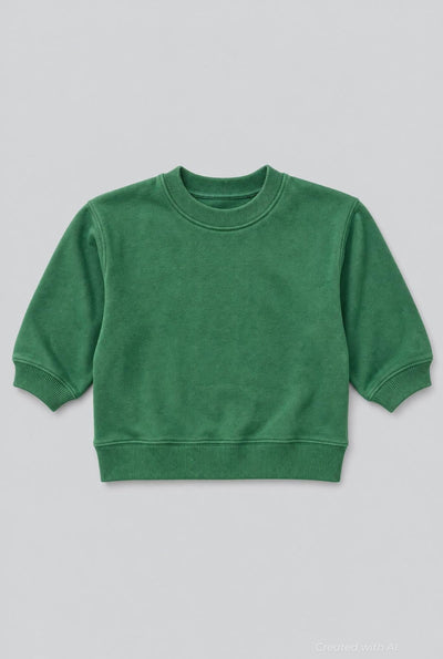 Crew Neck Sweatshirt - Kelly Green - Crewneck Sweatshirt