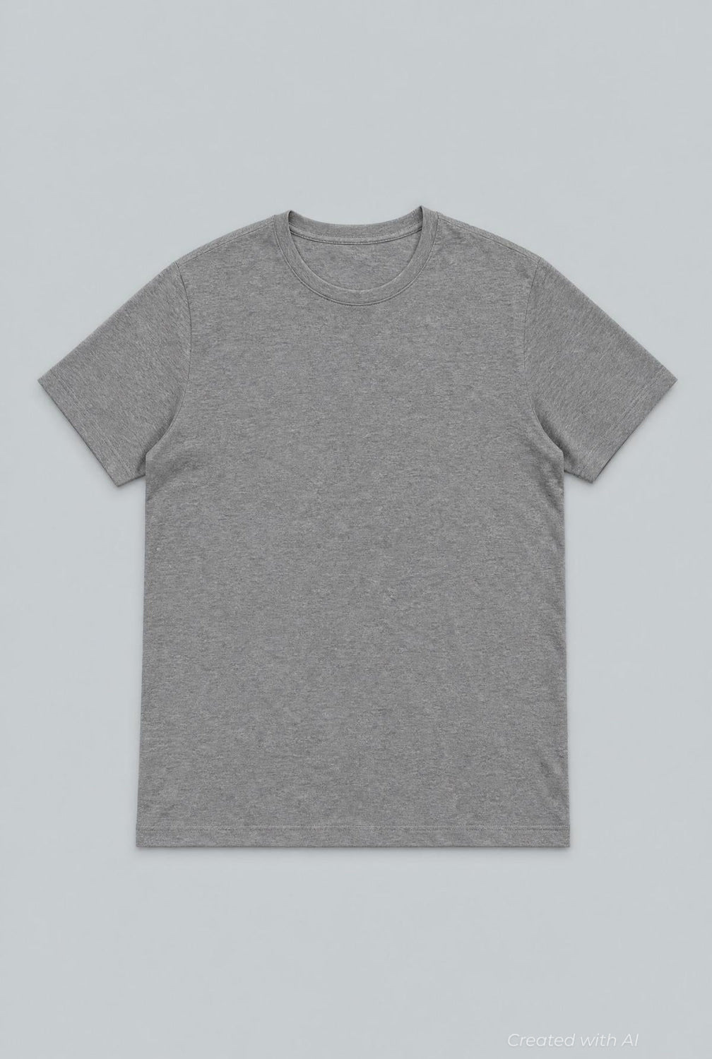Crew Neck Tee - Heather Gray - T-shirt