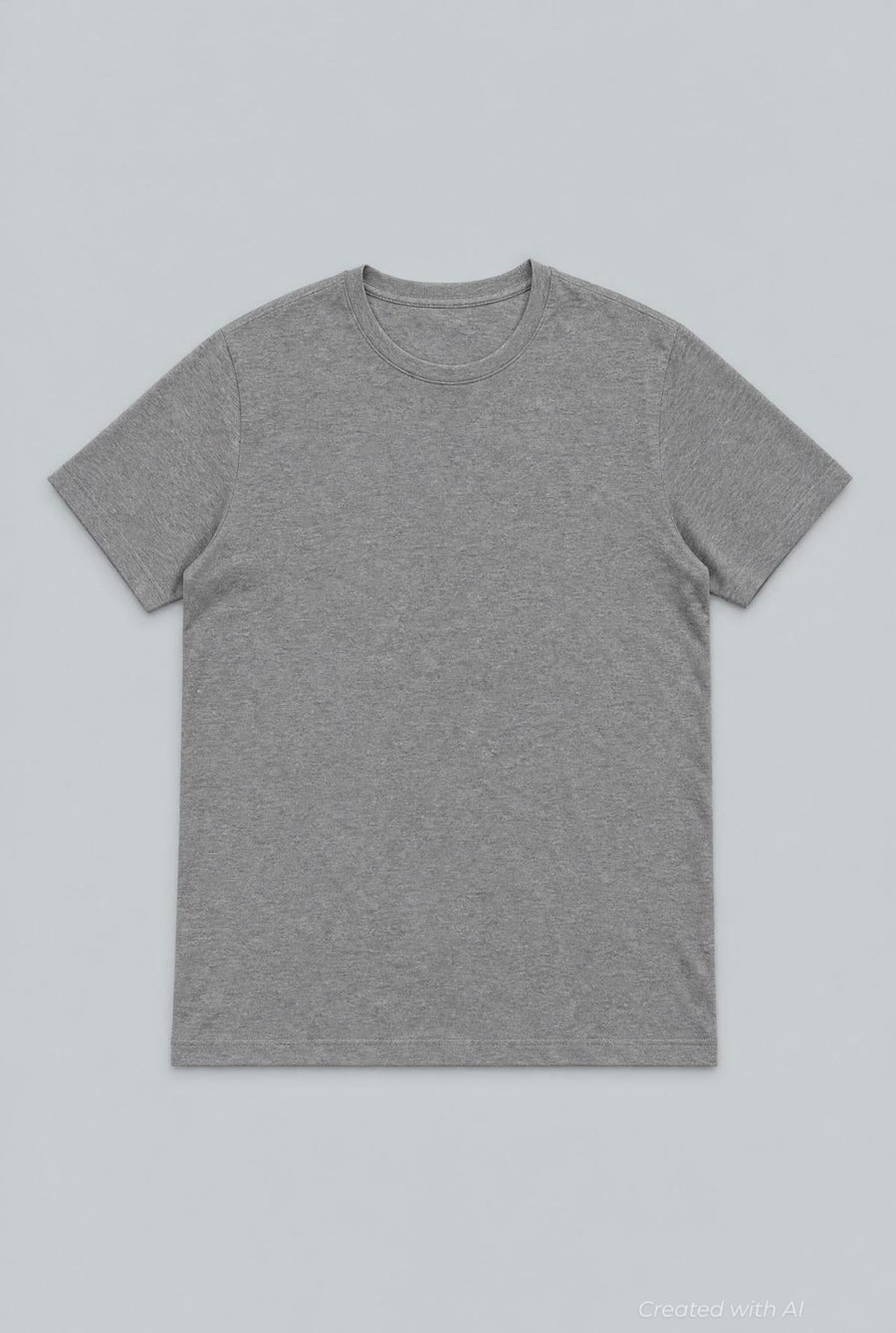 Crew Neck Tee - Heather Gray - T-shirt