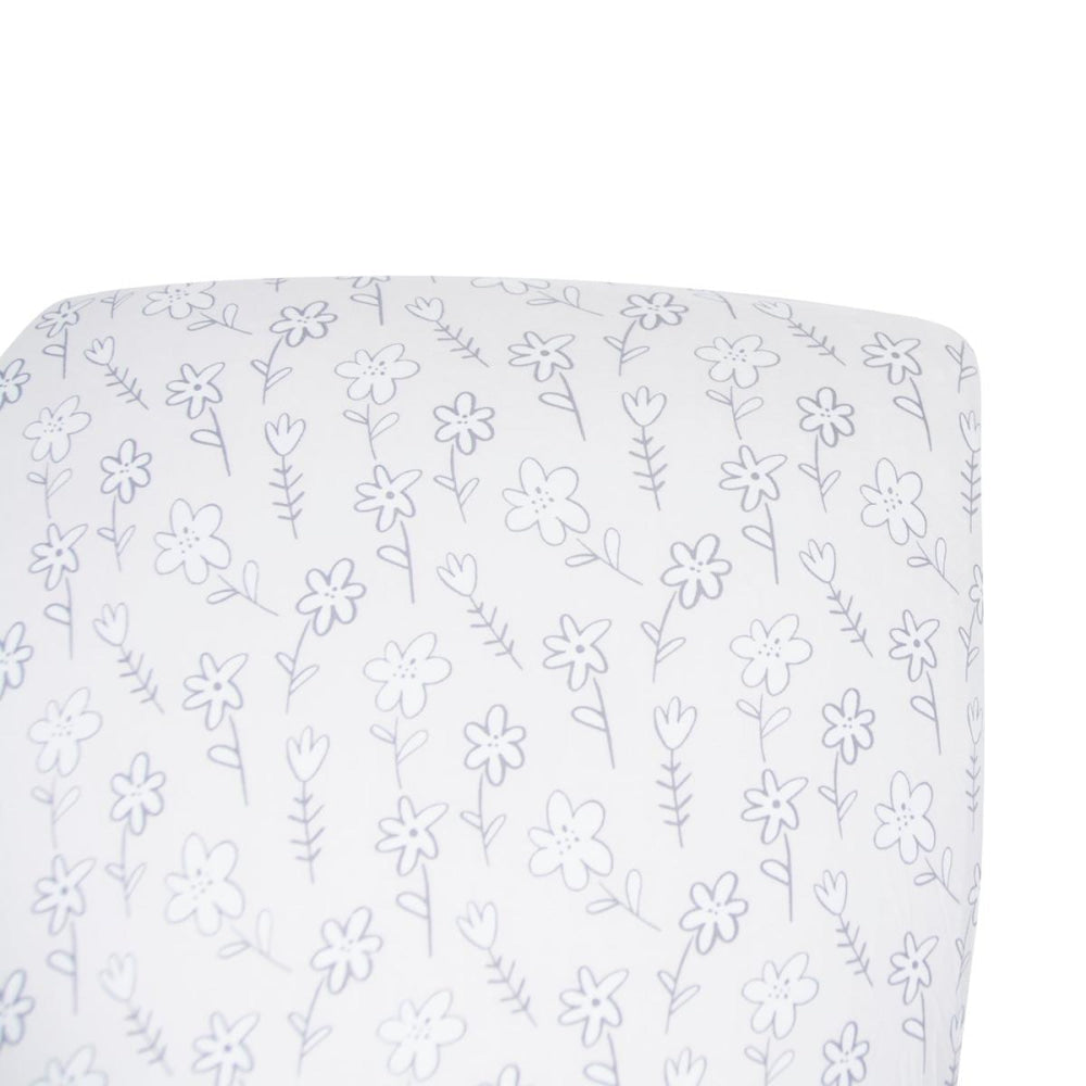 Crib Sheet - Grey Doodle - OS - Crib Sheet