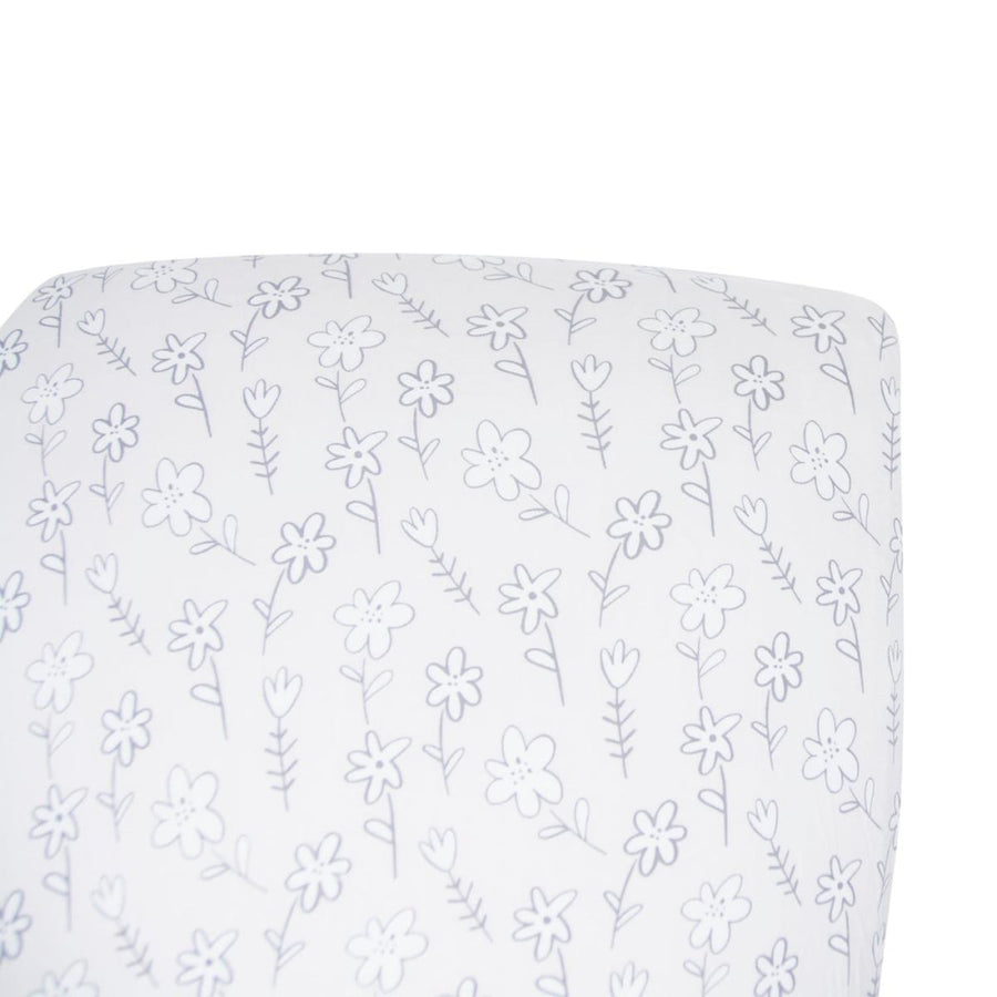Crib Sheet - Grey Doodle - OS - Crib Sheet