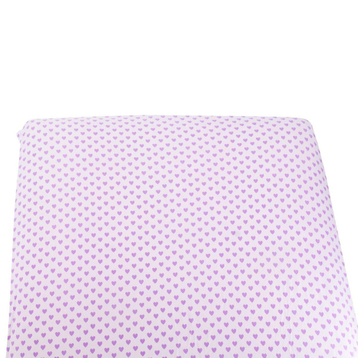 Crib Sheet - Purple Hearts - OS - Blanket