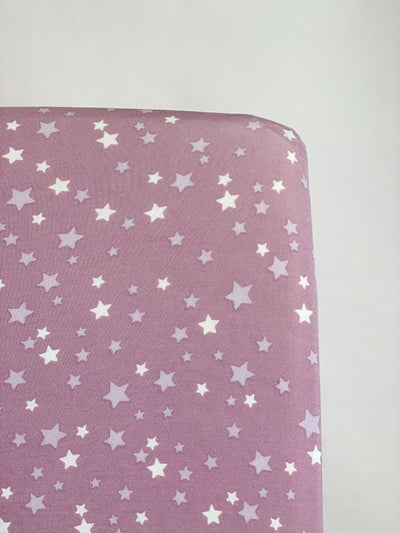 Crib Sheet - Purple Stars - OS - Crib Sheet