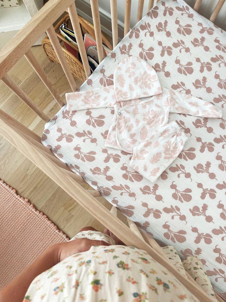 Crib Sheet - Radish Mauve - Onesize - Crib Sheet