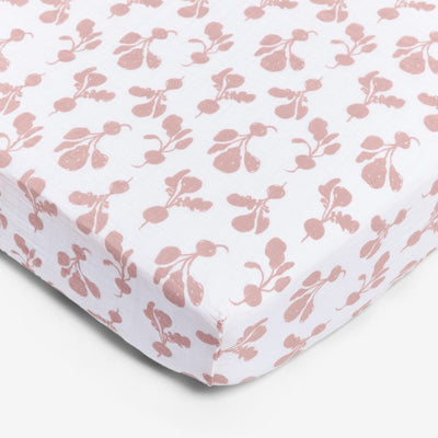 Crib Sheet - Radish Mauve - Onesize - Crib Sheet