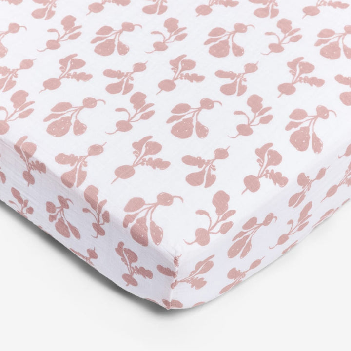 Crib Sheet - Radish Mauve - Onesize - Crib Sheet
