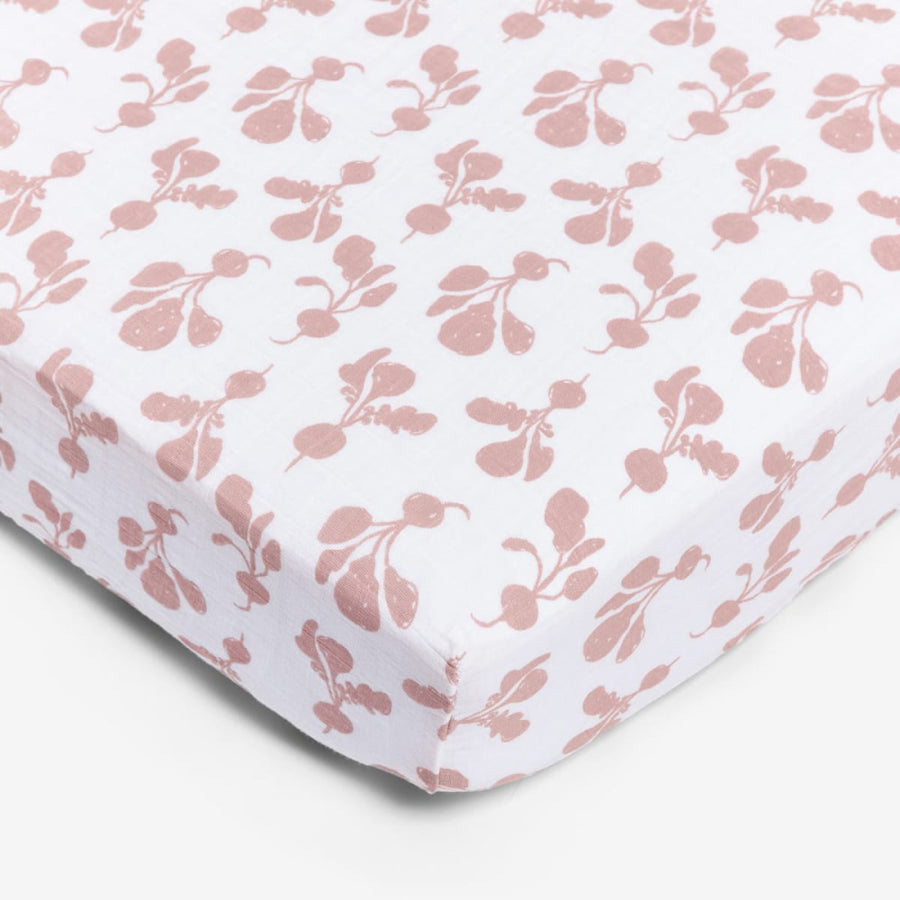Crib Sheet - Radish Mauve - Onesize - Crib Sheet