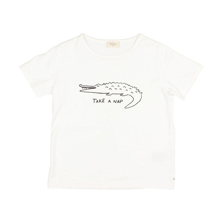 Crocodile T-Shirt - White T-Shirts Buho 