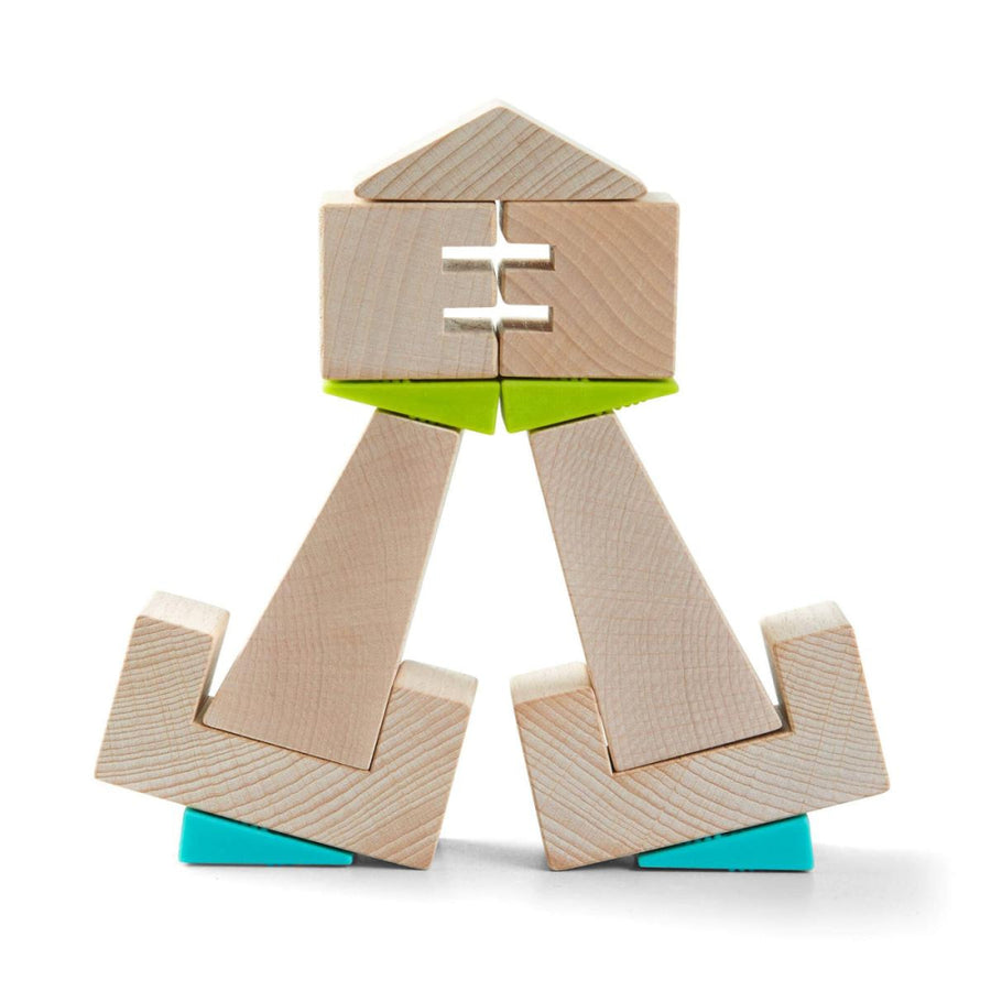 Crooked Towers Wooden Blocks - ’Blocks - Baby Kids Adult’