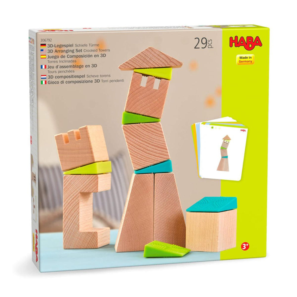 Crooked Towers Wooden Blocks - ’Blocks - Baby Kids Adult’