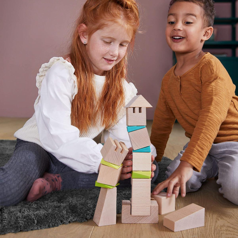 Crooked Towers Wooden Blocks - ’Blocks - Baby Kids Adult’