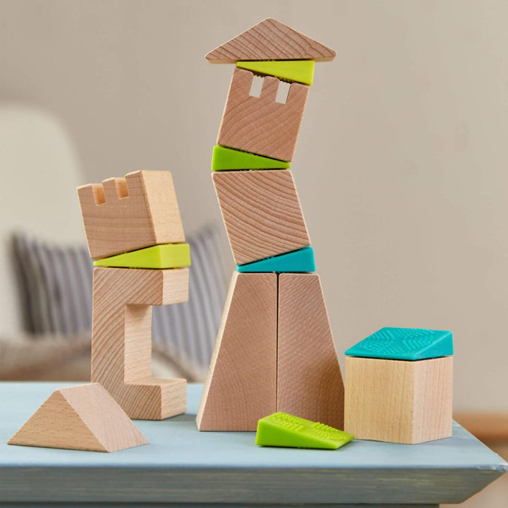 Crooked Towers Wooden Blocks - ’Blocks - Baby Kids Adult’