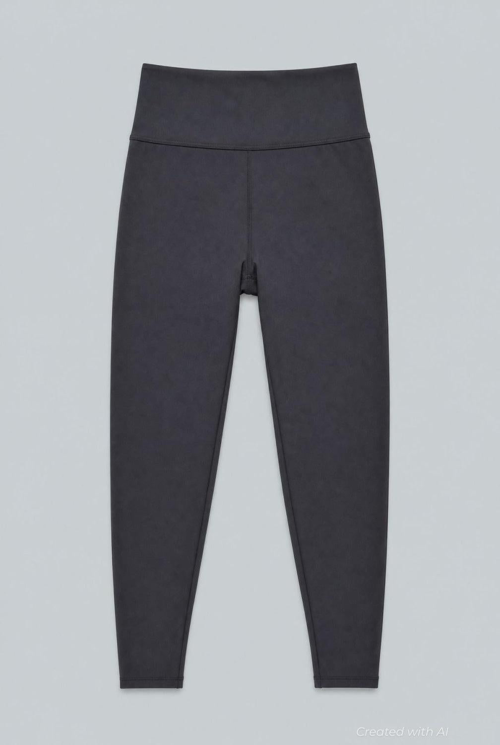 Cropped Leggings - Black - Leggings