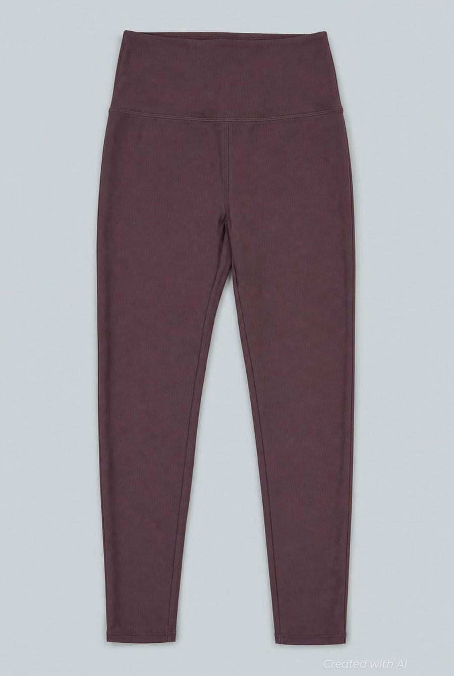 Cropped Leggings - Brown - Leggings