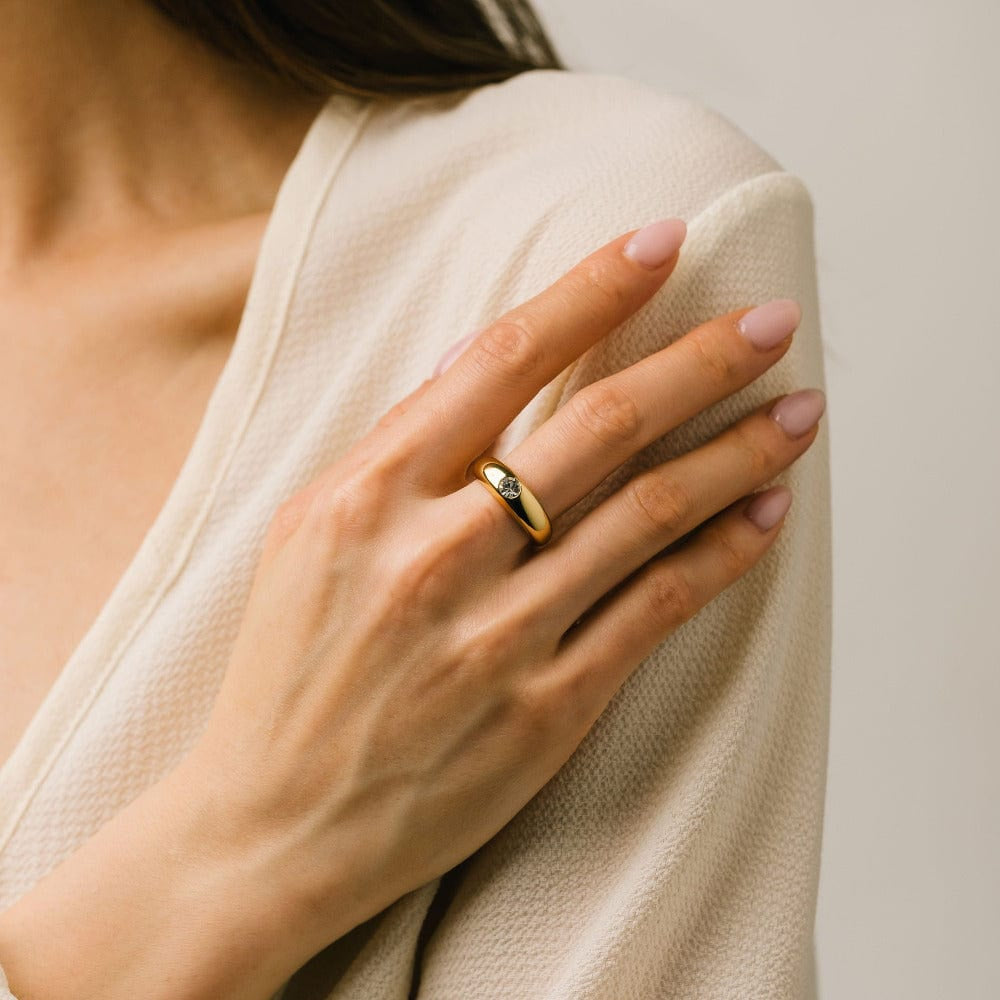 Crystal Dome Ring - Ring