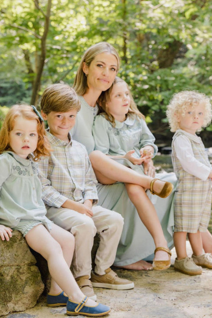 Grayson Shirt in Lemon Sky Check