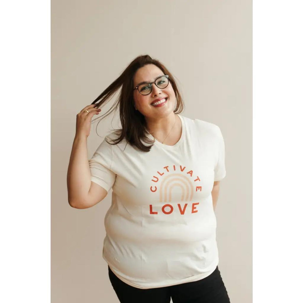 Cultivate Love Graphic T-Shirt - Natural - T-shirt