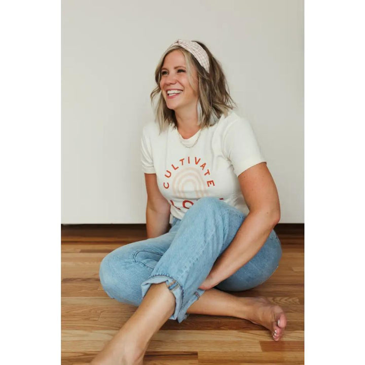 Cultivate Love Graphic T-Shirt - Natural - T-shirt