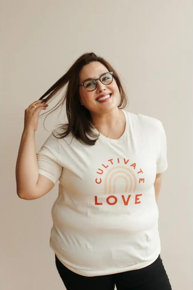 Cultivate Love Graphic T-Shirt - Natural - T-shirt