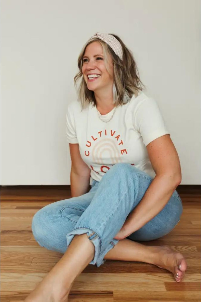 Cultivate Love Graphic T-Shirt - Natural - T-shirt