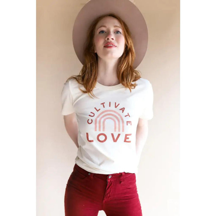 Cultivate Love Graphic T-Shirt - Natural - T-shirt