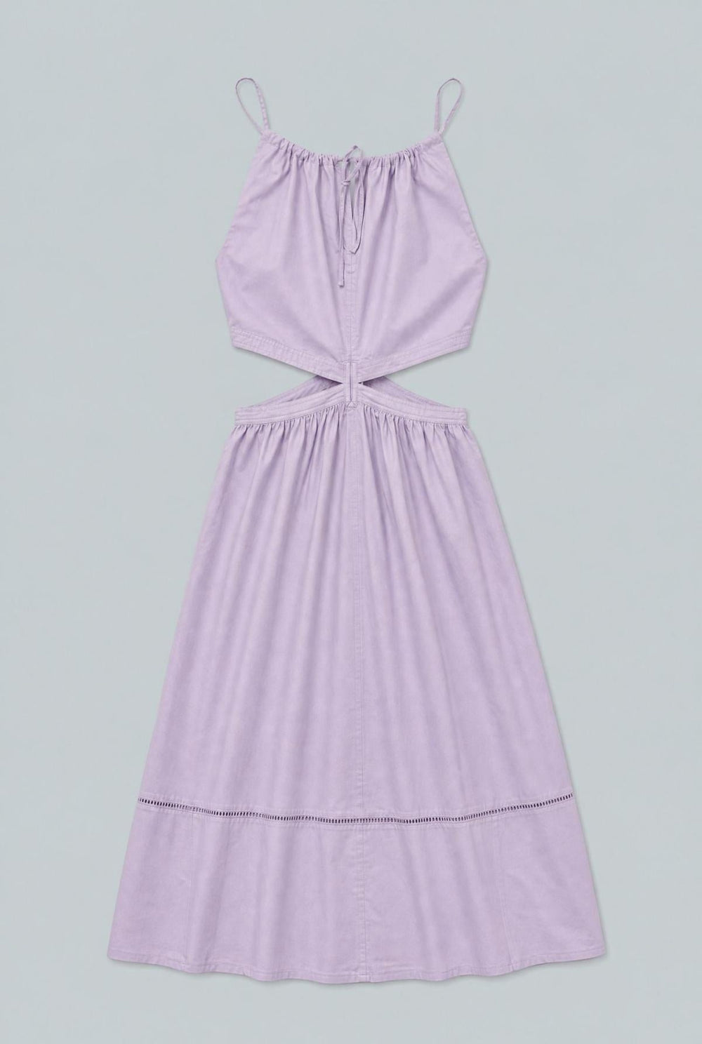 Cut Out Midi Dress - Purple - Dresses