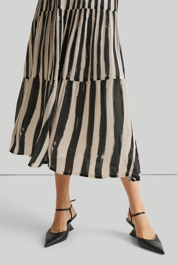 Strappy Tiered Maxi Dress - Striped Down