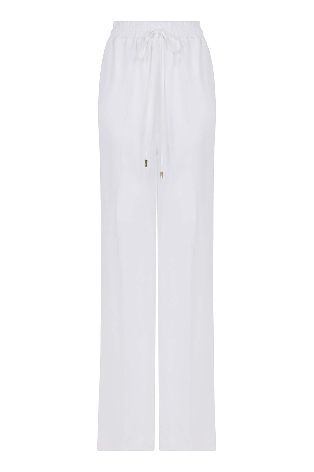 Wide-Leg Linen Pants - Ecru
