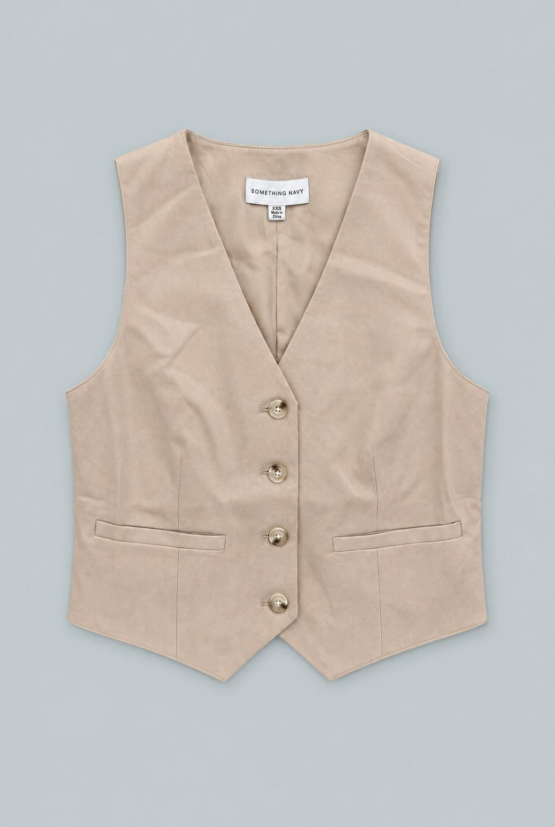 Tailored Vest - Ecru