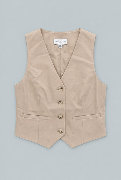 Tailored Vest - Ecru