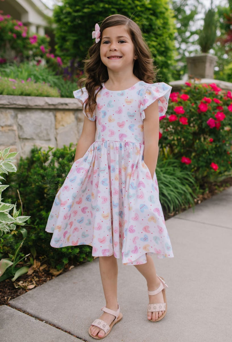 Olivia Dress - Candy Hearts